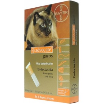 Advocate Gatos - até 4kg 0,4ml Advocate Gatos - até 4kg 0,4ml